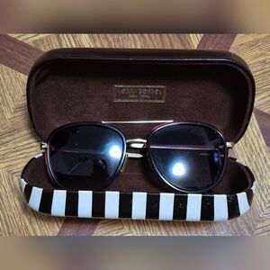 Henri Bendel Piranha Sunglasses & Case